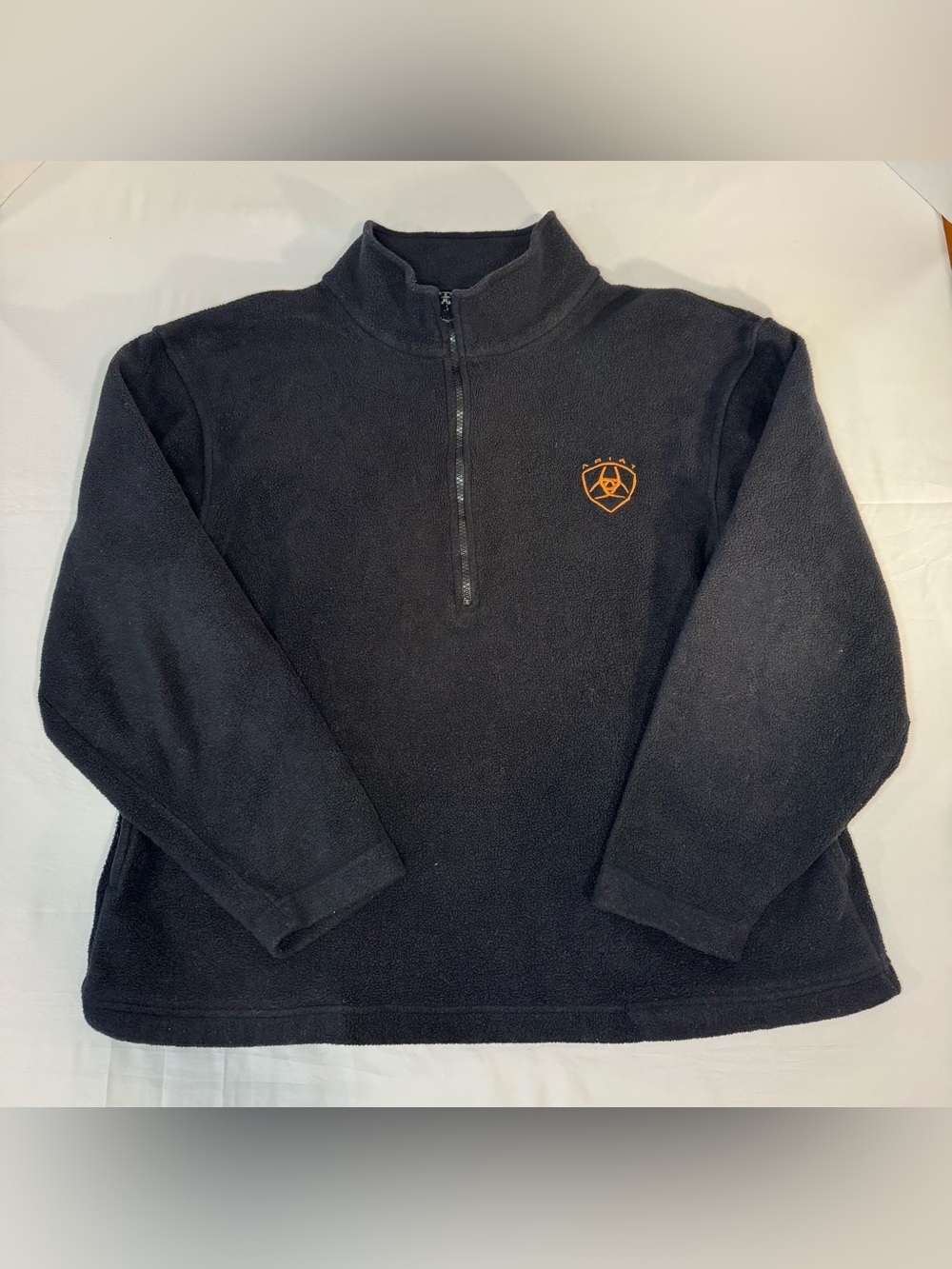 Ariat Black Fleece Quarter Zip Pullover M Western Outdoor